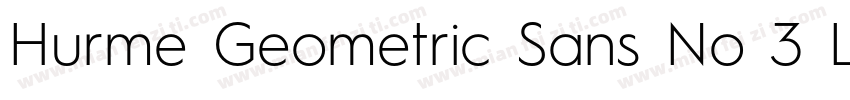 Hurme Geometric Sans No 3 Light字体转换